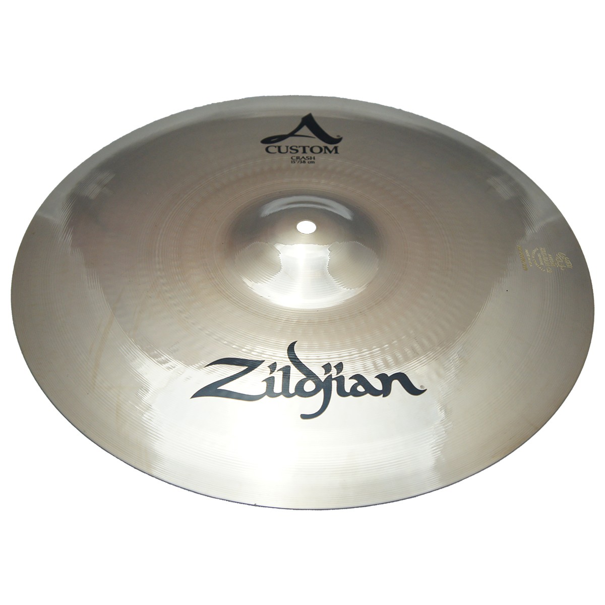 Zildjian A20513 15" Custom Crash Cast Bronze Cymbal Mid To High Pitch - Used