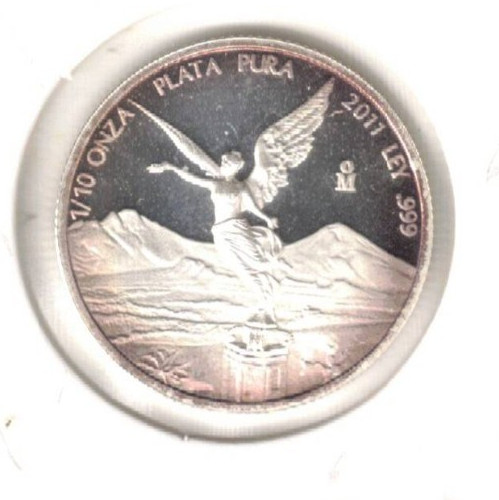 2011 Mexico Proof 1/10 ONZA (1/10 Troy Ounce of Silver!