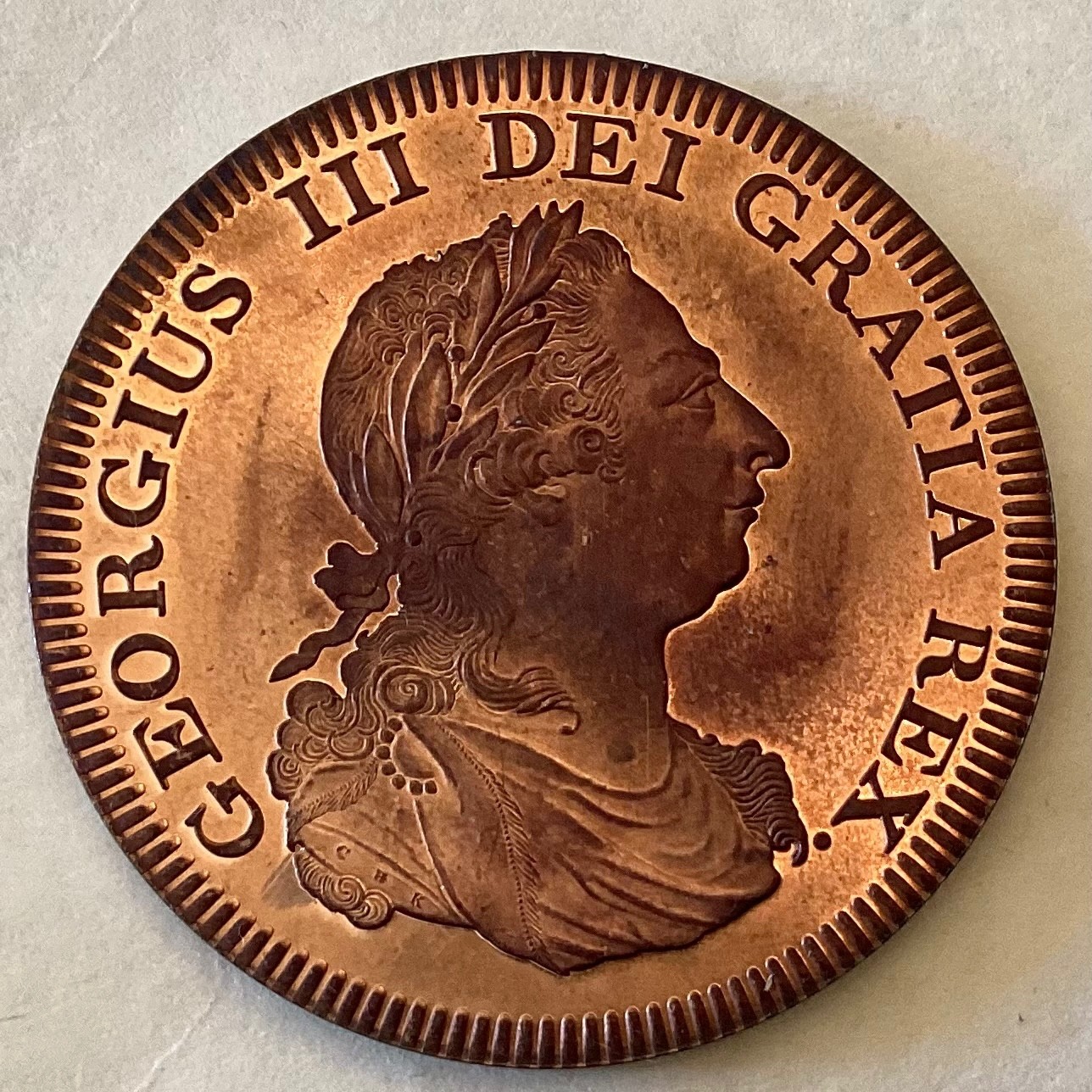 ~ IRELAND 1808 GEORGE III INA RETRO PATTERN CROWN - SALE PRICED - FREE S & H