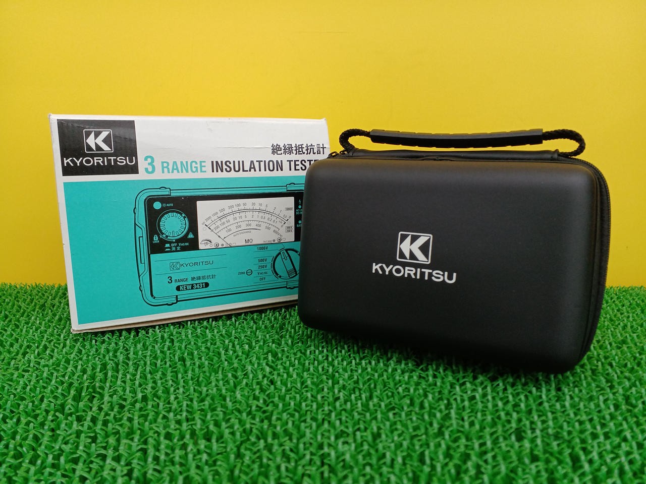 KYORITSU KEW 3431 Analog Insulation Tester Megger 3 Range 250V 500V 1000V Used