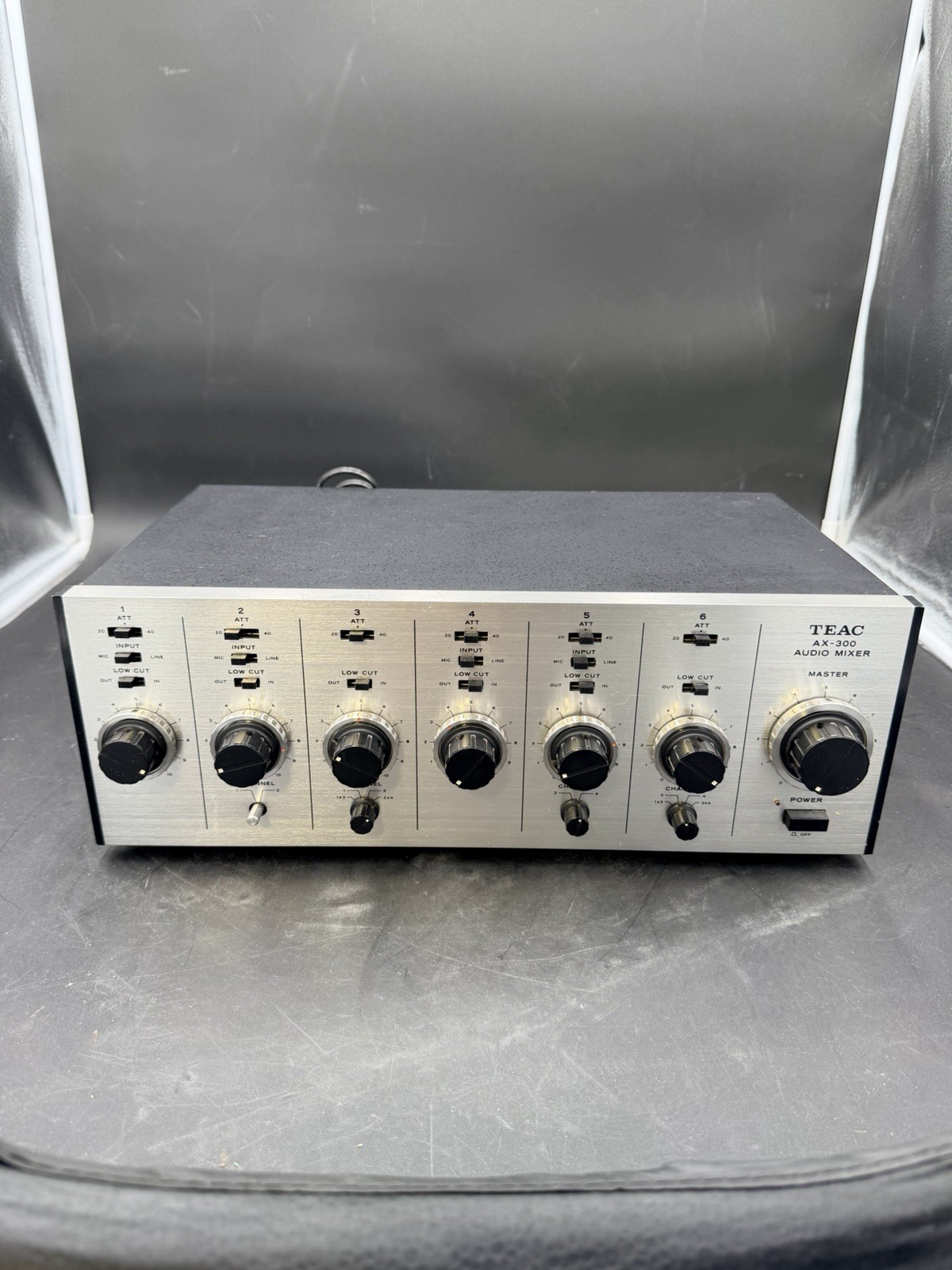 VTG TEAC Mixer AX-300 6 Channel Audio Mixer Microphone and Line Level RARE