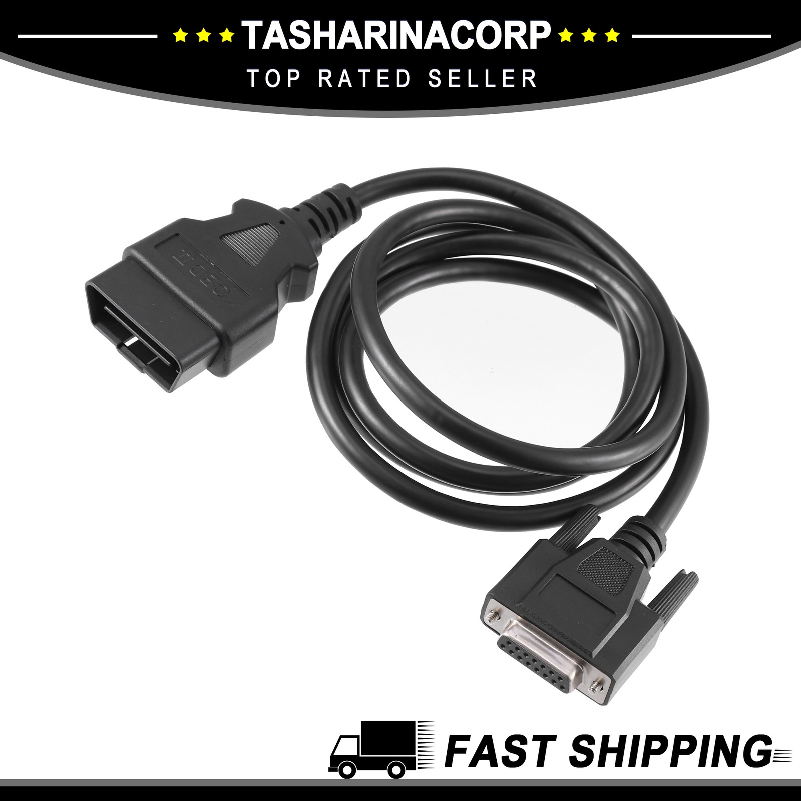 OBDII OBD2 Main Cable Diagnostic Tool Adapter Connector Cable for Launch 1PCS