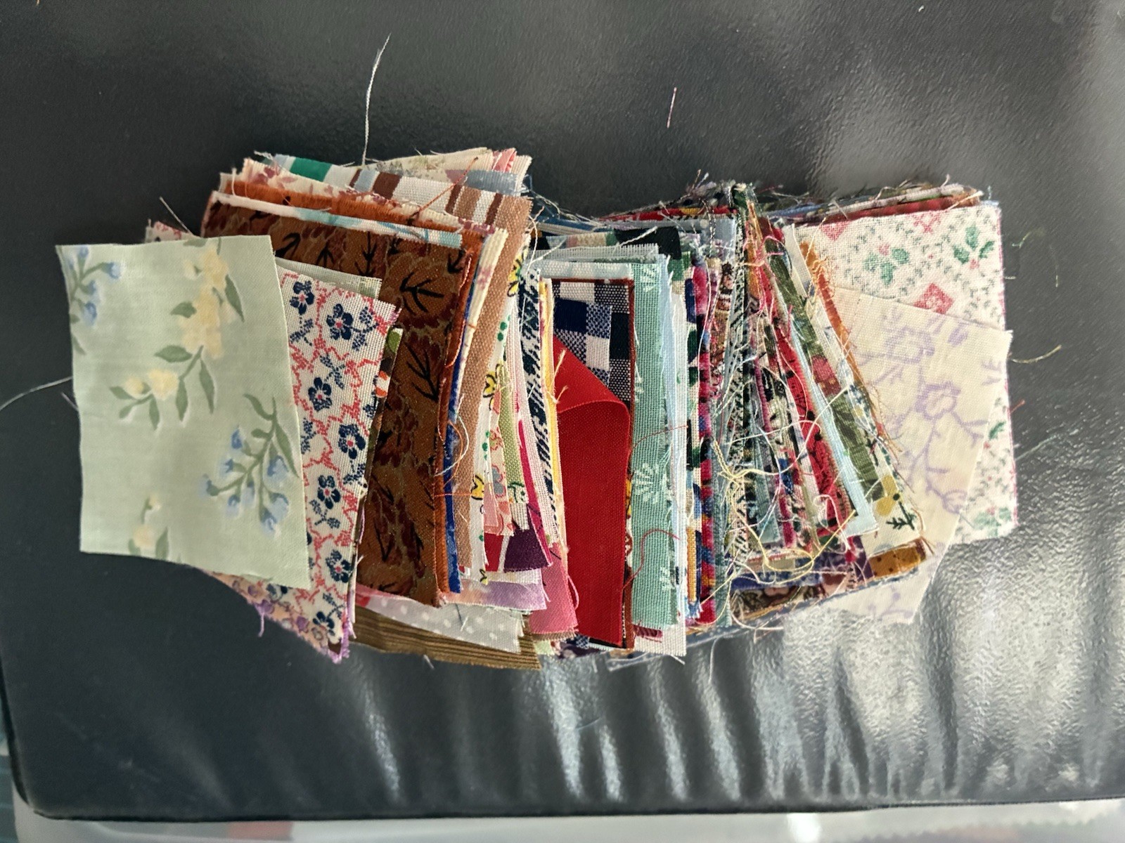 145 Vintage Cotton 2.5X2.5 Squares