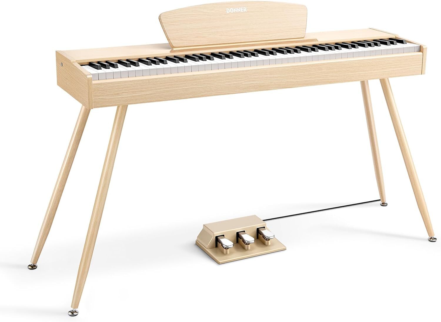 Donner DDP-80 Digital Piano Keyboard 88 Key Hammer Action With Stand 20W Speaker