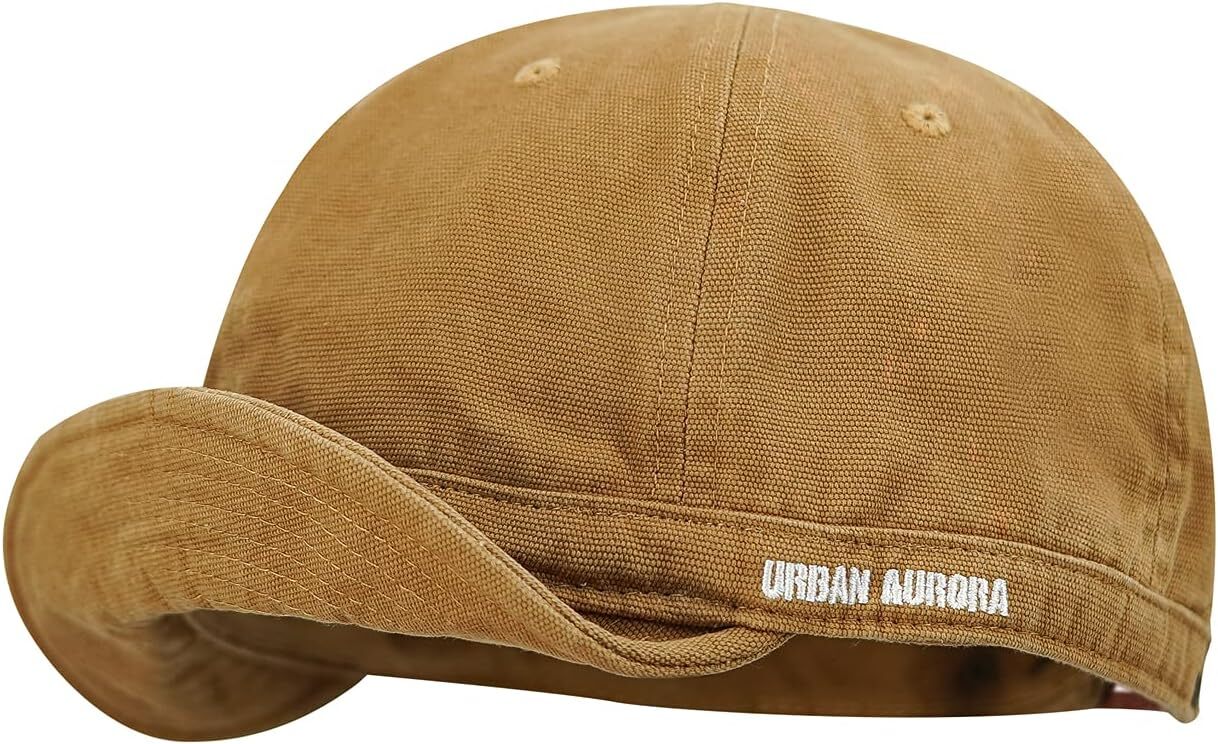 Croogo Cotton Trucker Hat Short Brim Mens Low One Size, Dy06-khaki