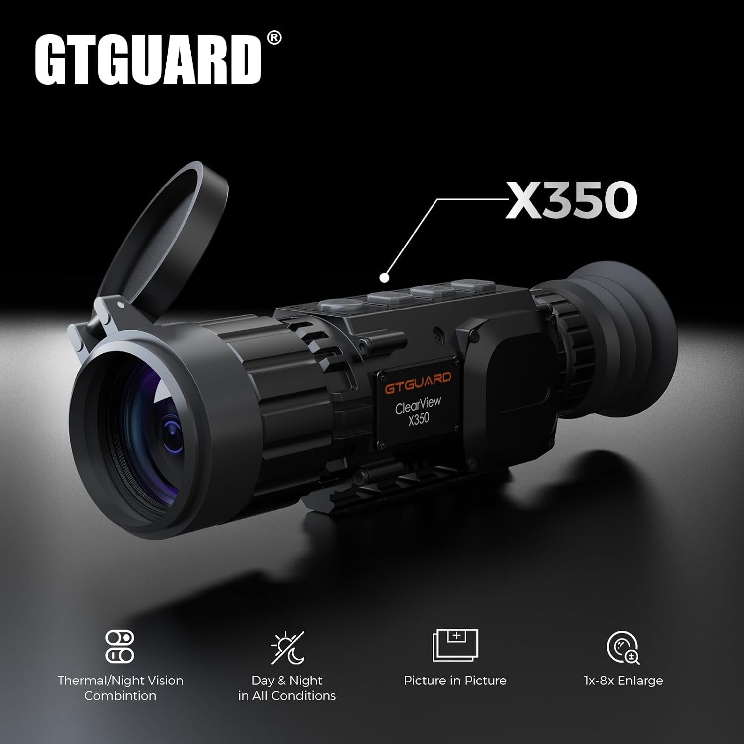 X350 Thermal Scope 35mm 384×288 60Hz Thermal Imaging Rifle Scope for Hunting NEW