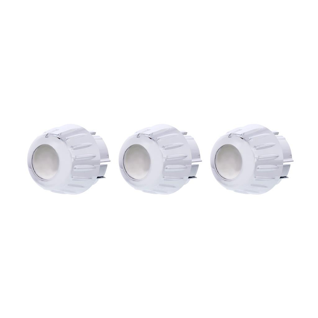 Chrome Outer A/C Control Knob Set for 2006-20 Kenworth W900, T800, T660, C500