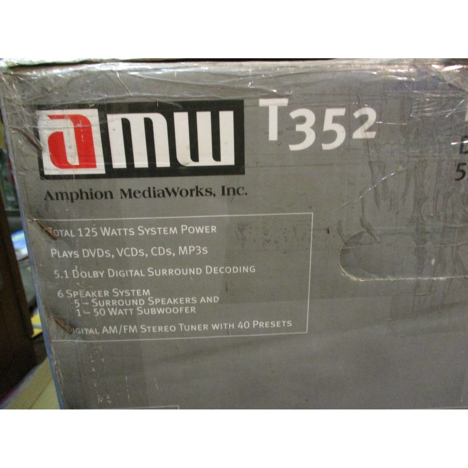 AMW T-352 Dolby Digital Home Theater System CD Player