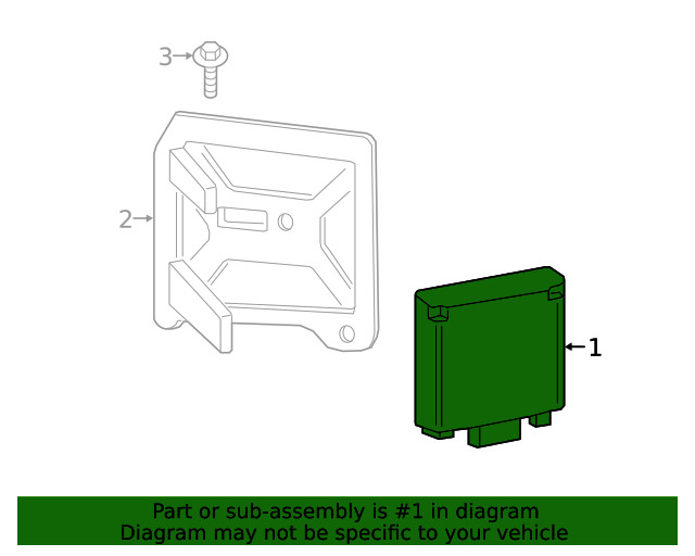 Genuine Ford Blind Spot Detection System Warning Sensor LC3Z14C689C