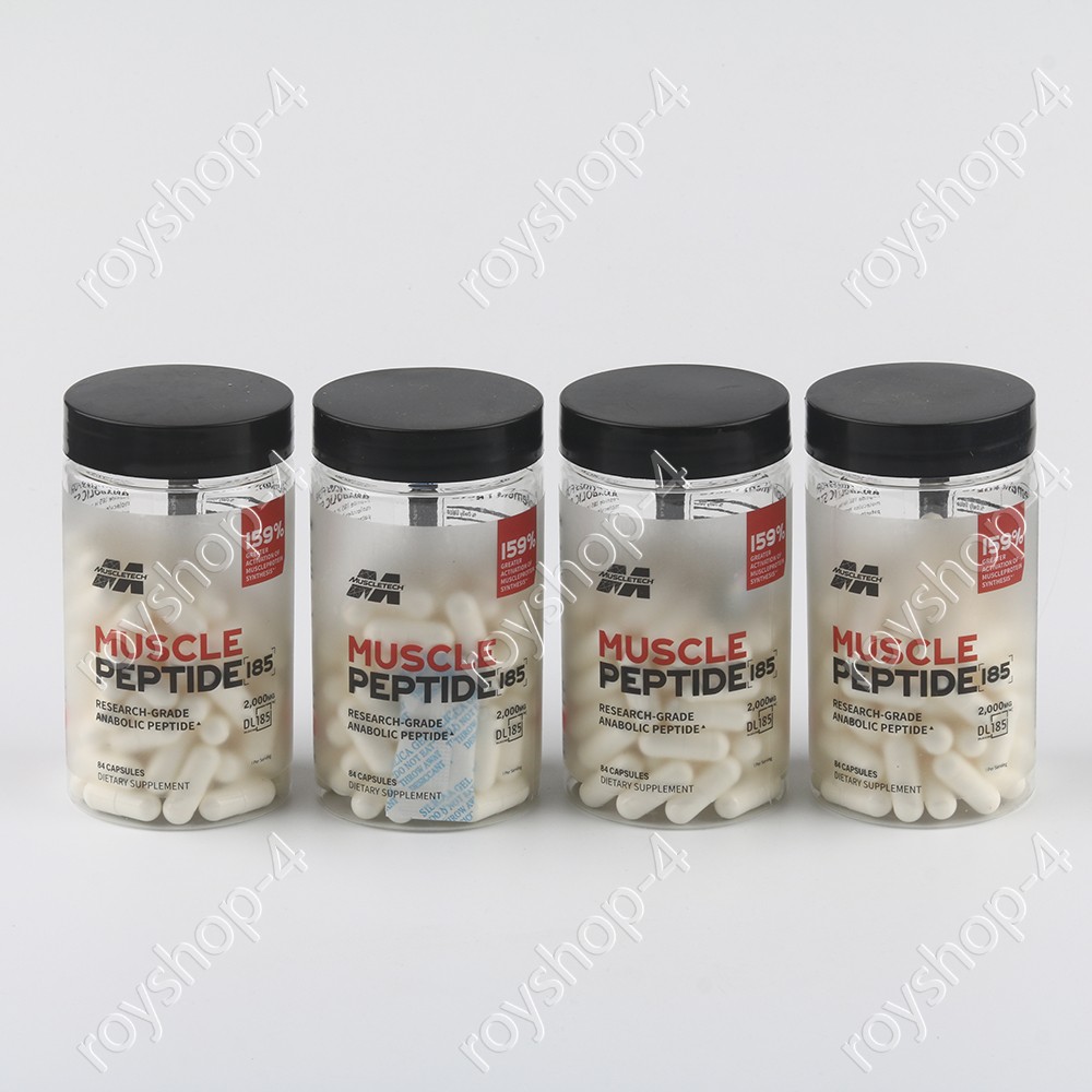 MuscleTech Muscle Peptide 185 Strength and Muscle Growth 84 Veg Capsules 1-4pack