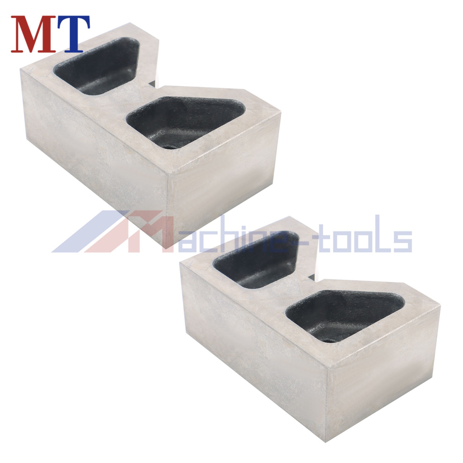V-Block Ground 1*Pair 4" x 1-5/8" x 2-5/8" 90 Degree Cast Iron V-Blocks