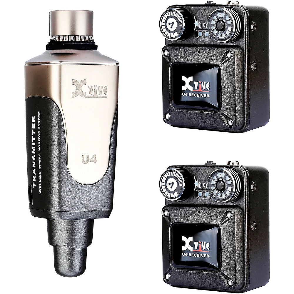 XVive U4R2 InEar Monitor Wireless System With One Transmitter and Two Receivers