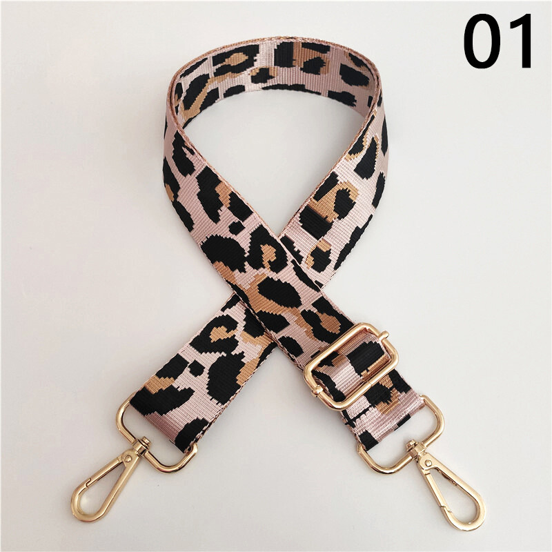 1PC Adjustable Strap Leopard Print Wide Belt Replacement for Shoulder Bag