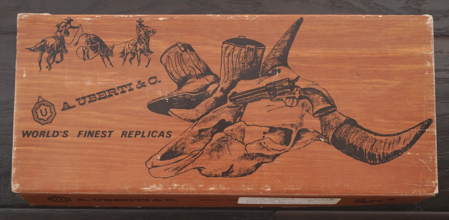 A. Uberti & Co. Cattleman .45 Cal 4-3/4" Revolver Cardboard Box w/ Paperwork
