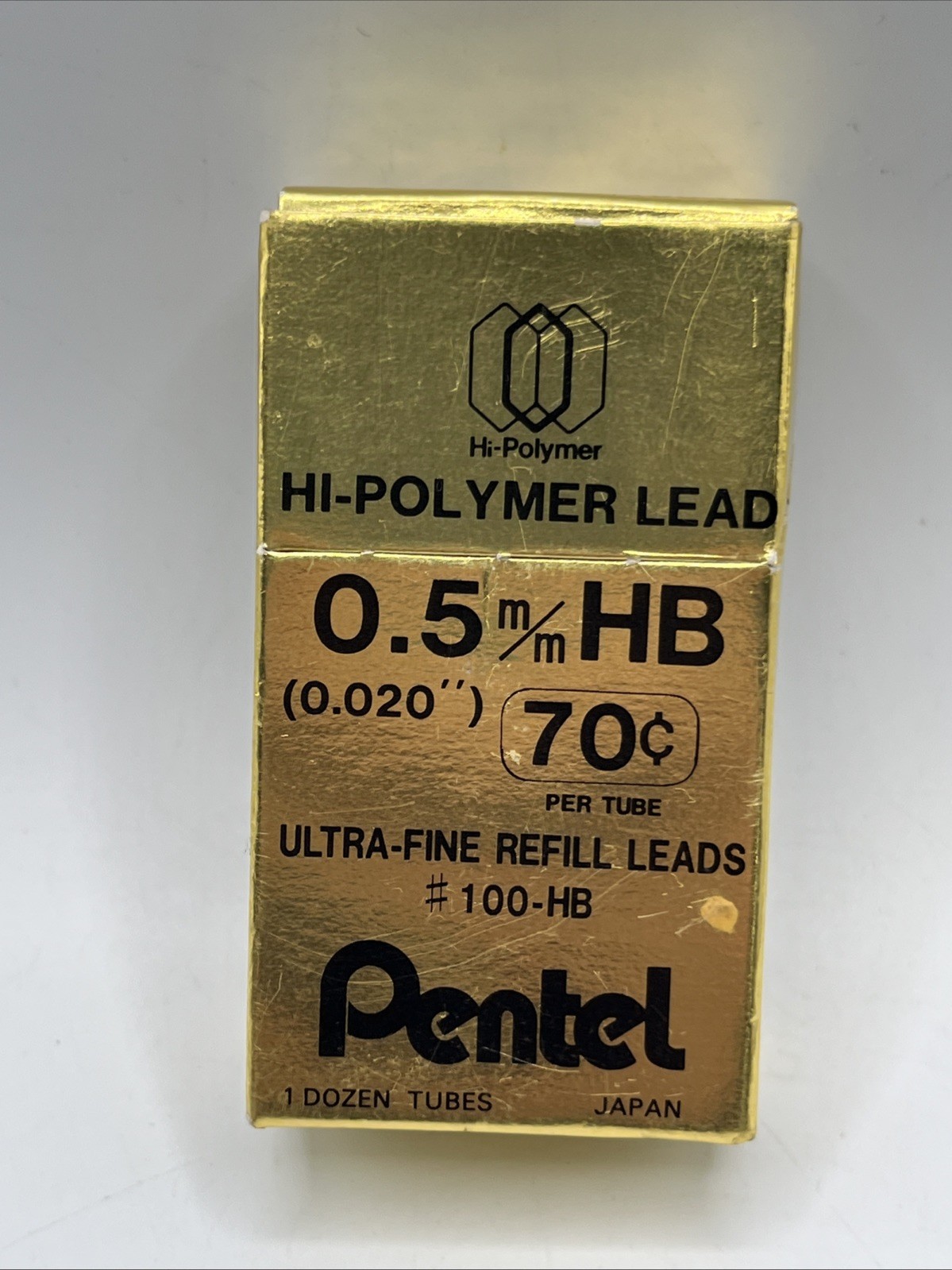 Pentel Super Refill Leads 12 Tubes .5mm HB (0.020") Ultra Fine Hi-Polymer