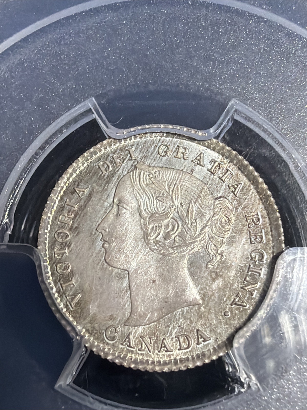 Canada 1874-H 5 Cent Cross 4 SP67 PCGS
