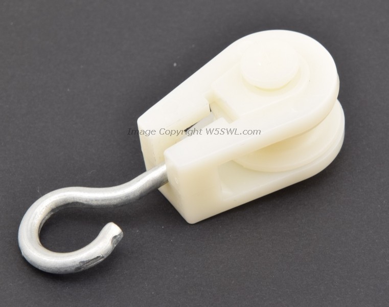 Light Wt 7/8" Pulley Ham Radio Antenna Perfect for POTA HOA and Temp Use