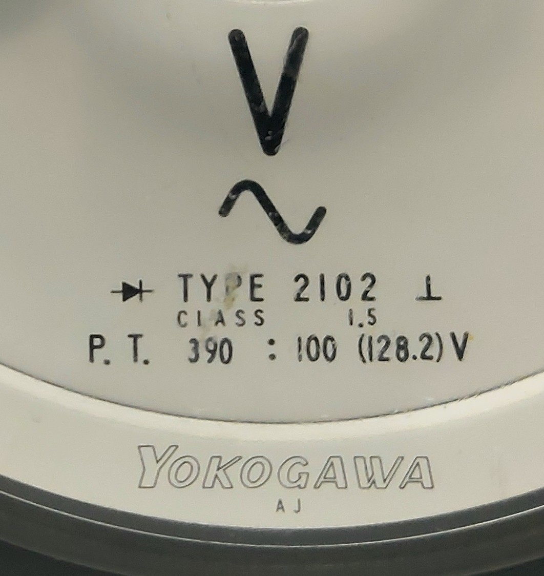 Yokogawa Electric Works Ltd. 04966U A.C Voltmeter Type 2I02