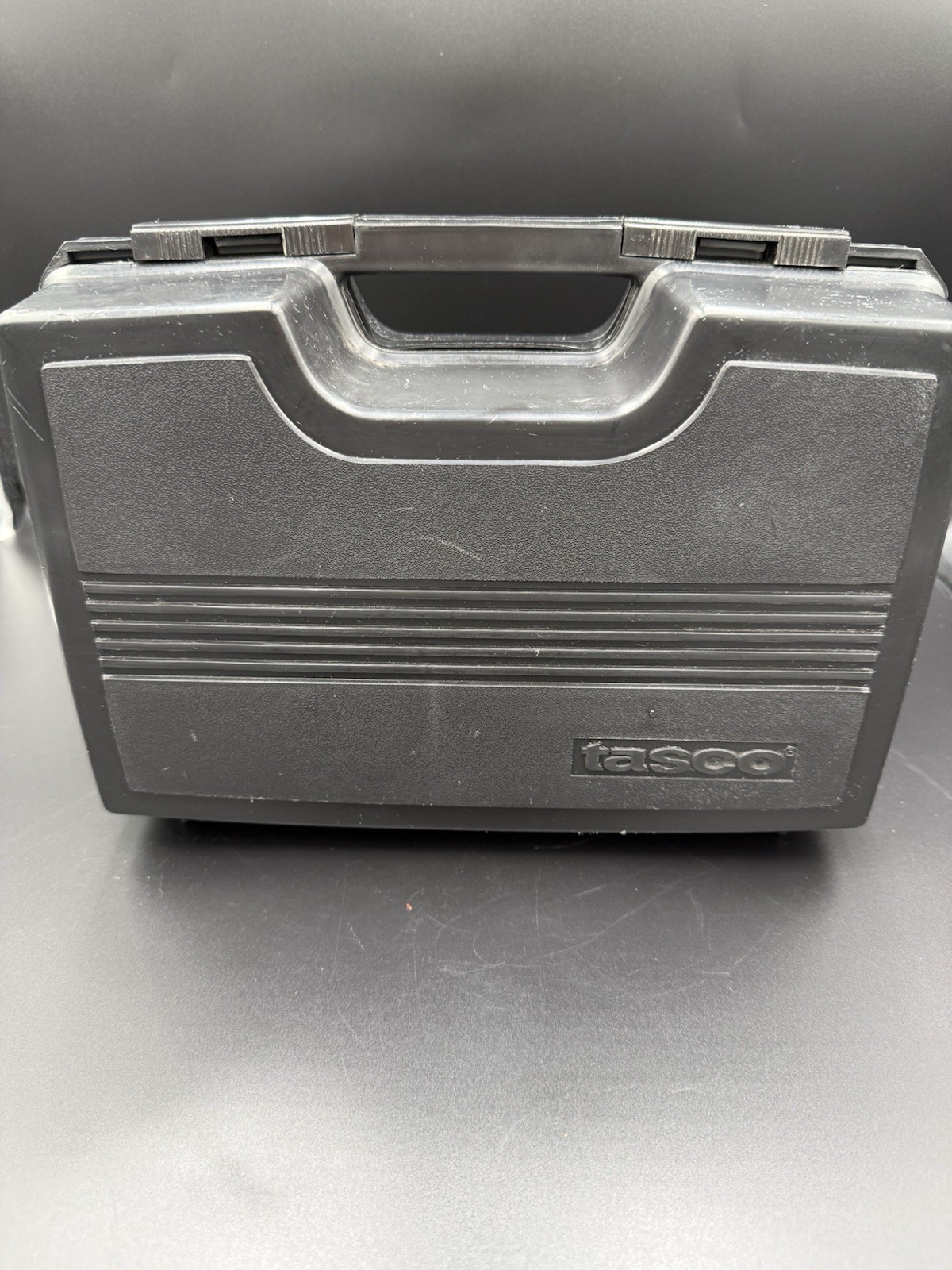 Vintage Tasco red microscope kit, 601200-4F model, includes Carrying Case