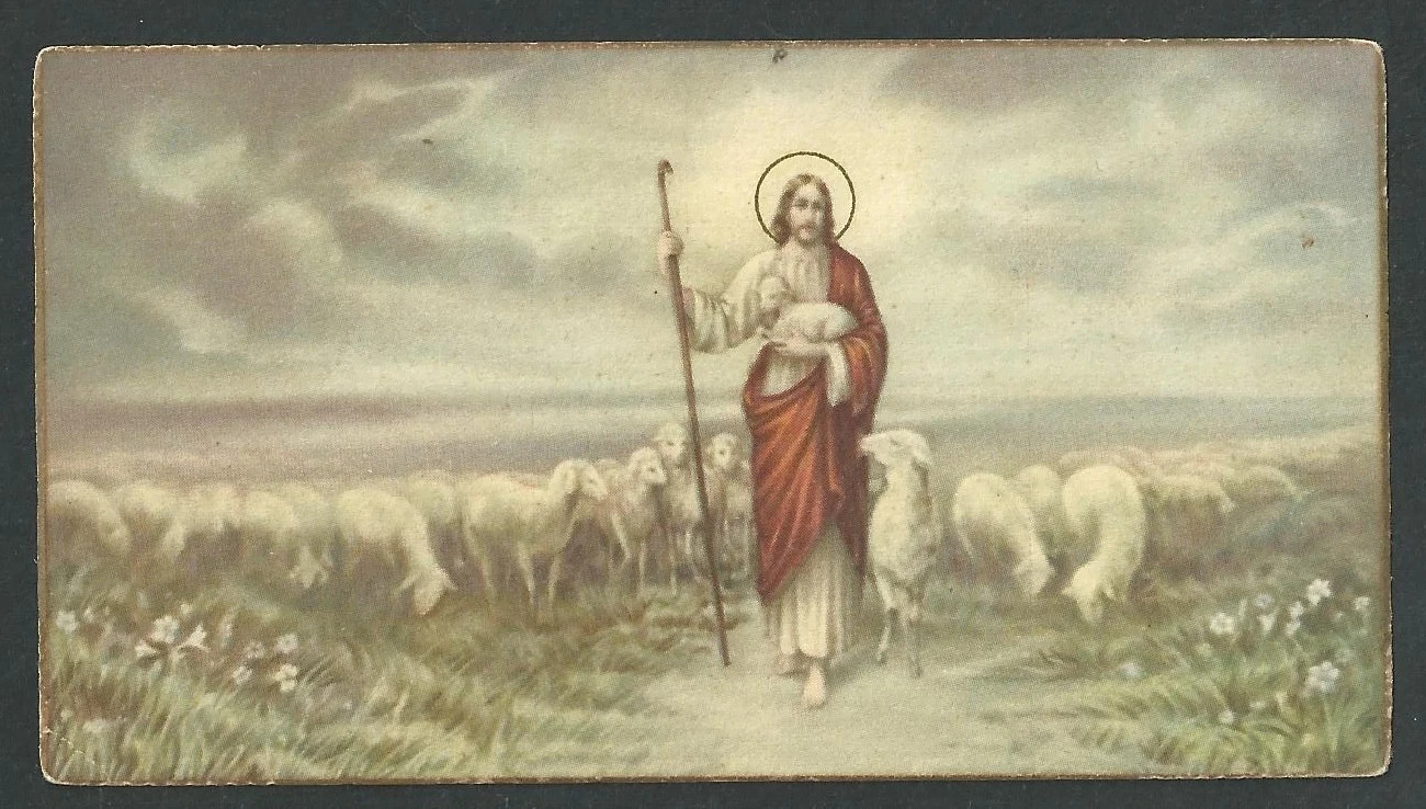 Holy card antique de Jesus santino image pieuses estampa