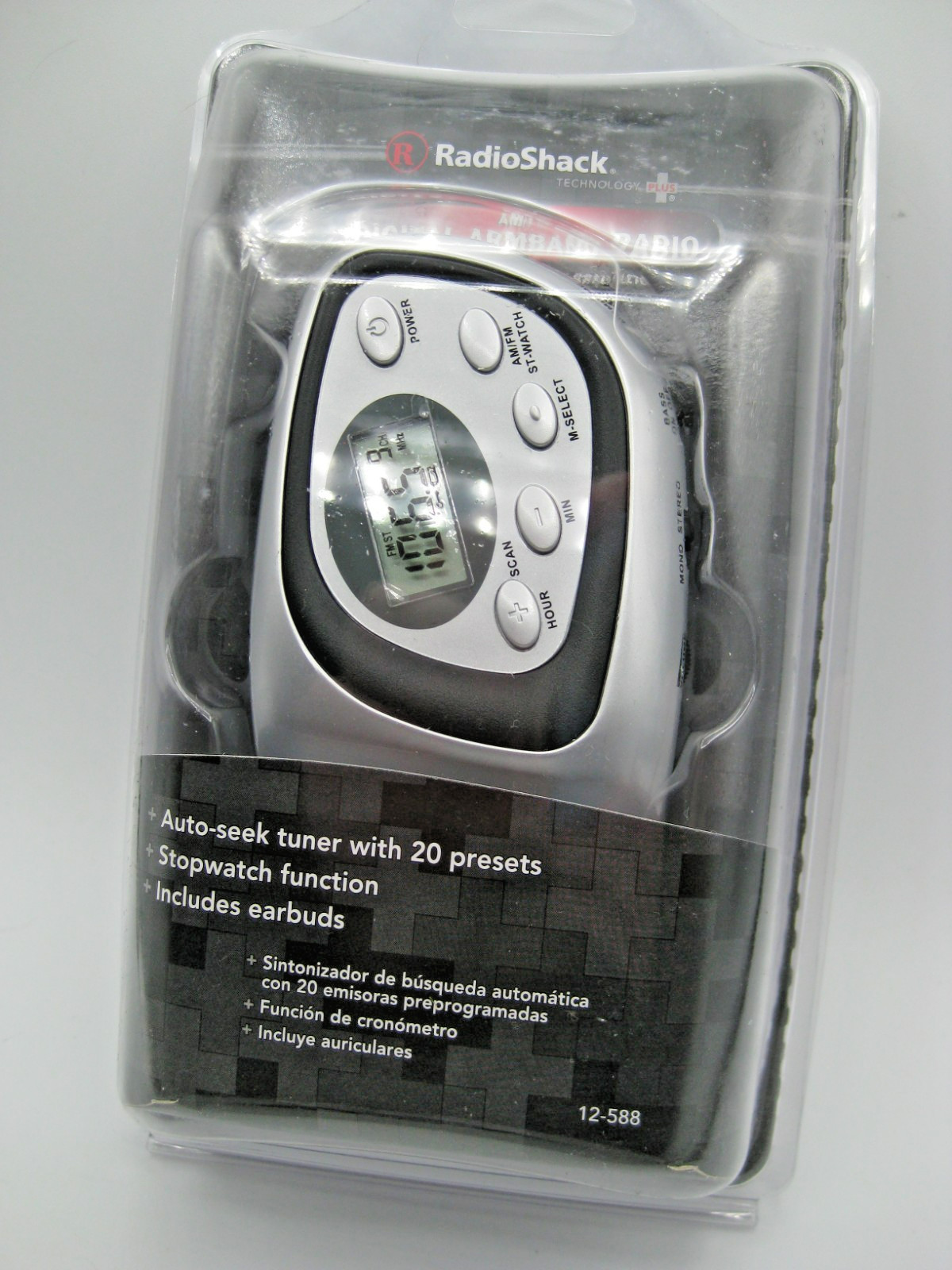 NEW! RadioShack AM/FM Digital Armband Stereo Radio Cat # 12-588