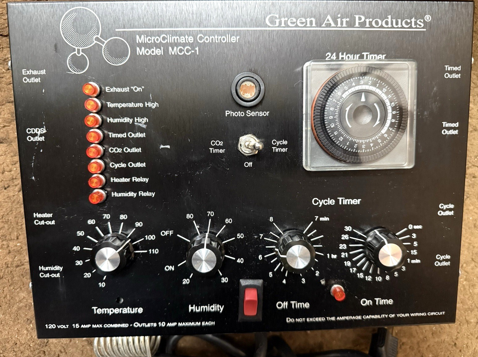 Green Air Products MCC-1 MicroClimate Controller for Indoor Grow or Greenhouse