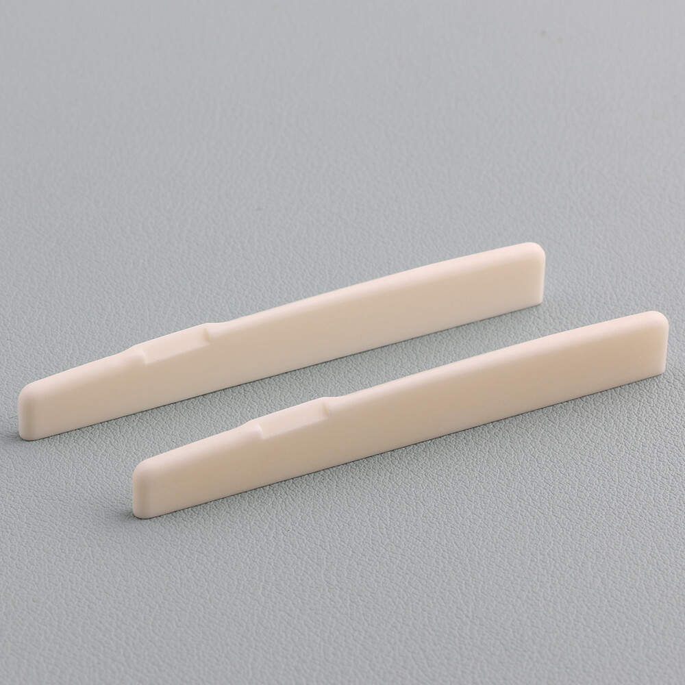 2pcs 6 String Guitar Bone Saddle for YAMAHA FG Acoustic Guitar 75mm
