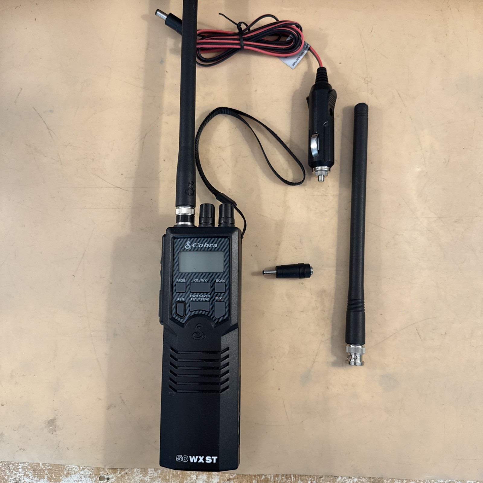 Cobra HH50WXST Handheld CB Radio Emergency Radio, 40 Channels, Black