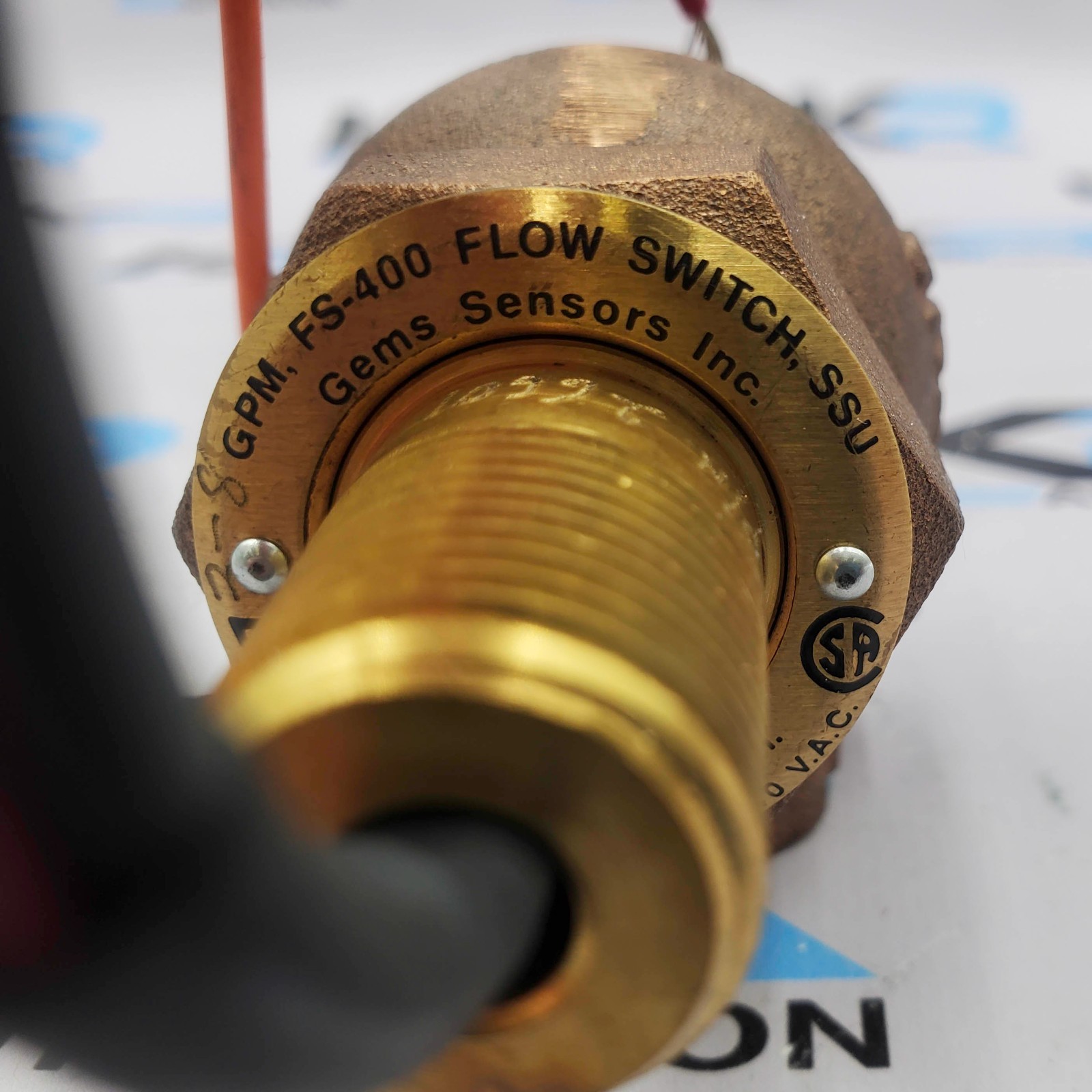 GEMS FS400ADJ.75, BZ, 2.-8.GPM FS-400 Adjustable Flow Switch