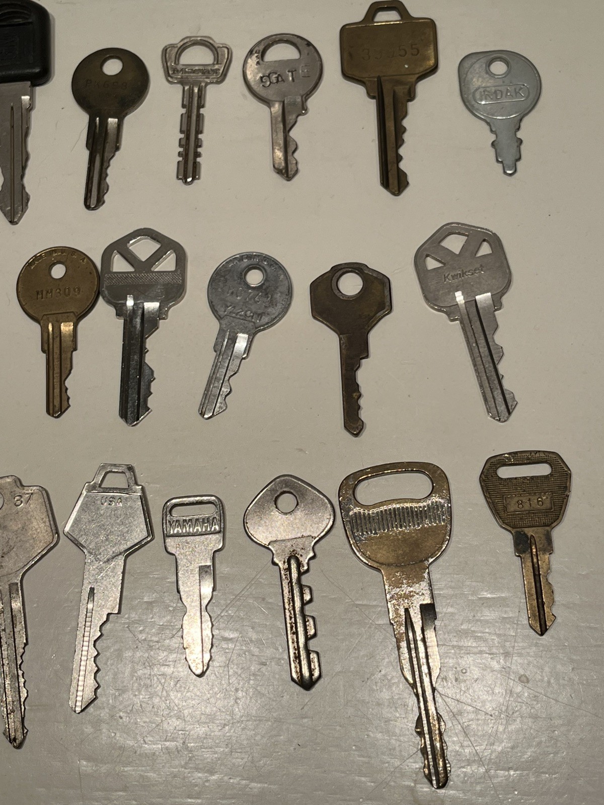 20 Key Collection Metal All marked & different YAMAHA, WRIGHT, HUDSON & More