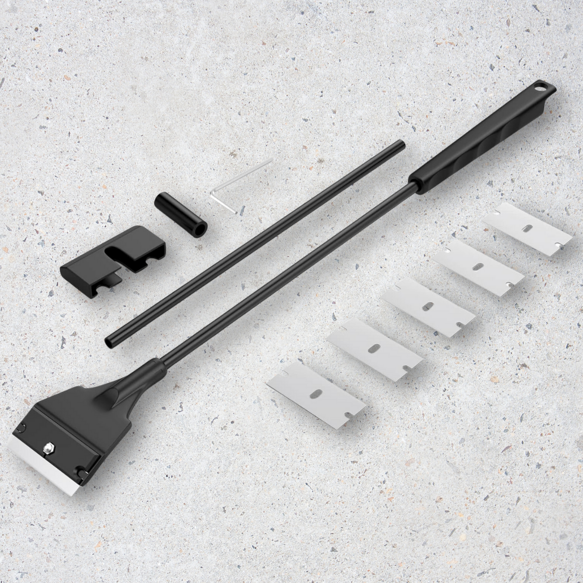Aquarium Algae Scraper for Glass Aquariums with 5 Replaceable Blades, Fish Tank
