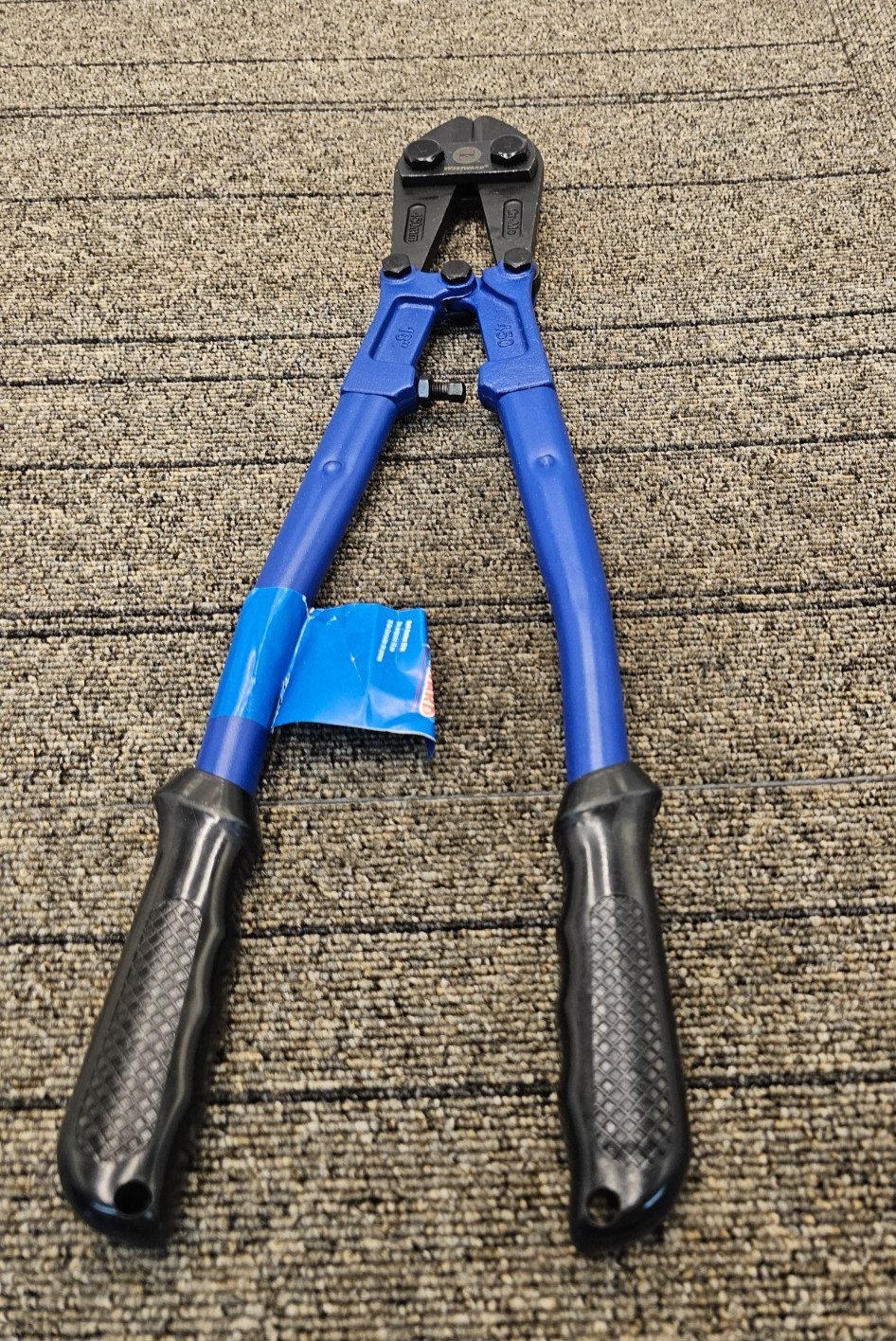 WESTWARD 493V65 Rebar Cutter Steel Blue Black For 1/4 in Max Dia Soft Steel