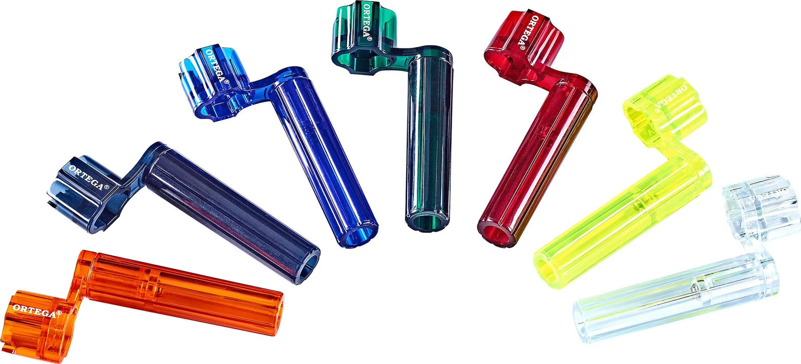 Dual Slot String Winder for Guitar and Ukulele - Transparent Orange
