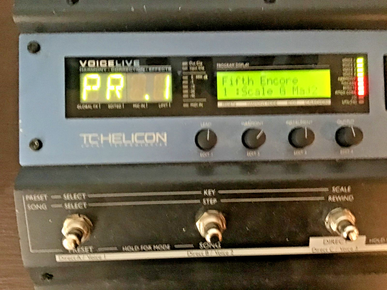 TC Helicon Voicelive Vocal Harmony, Correction, and Effects Processor Pedal