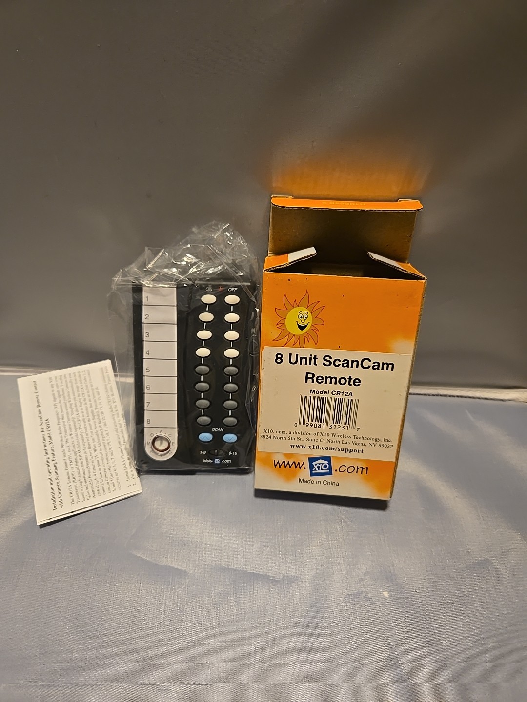 X10 ScanCam Remote CR12A NEW