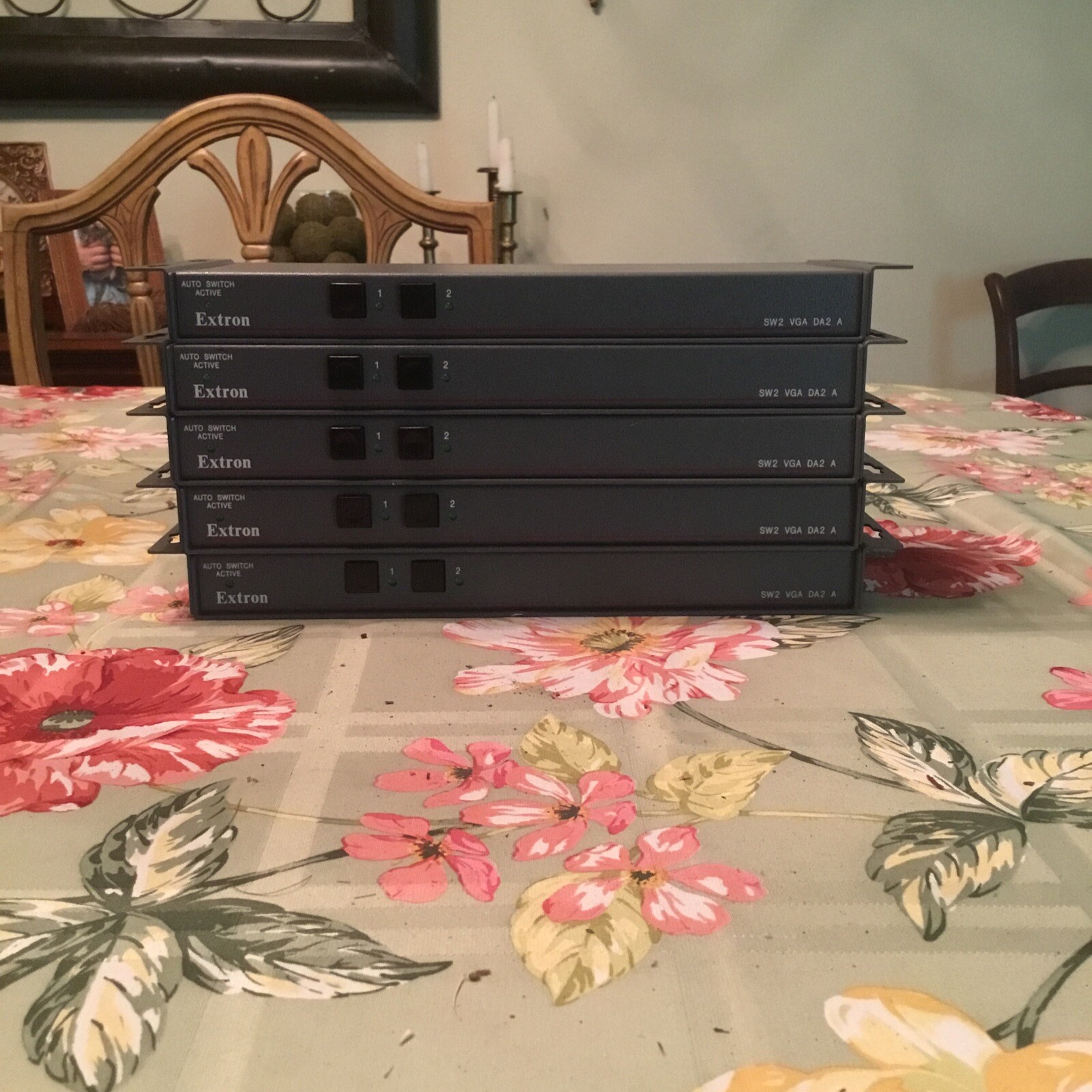 Lot Of 5: Extron SW2 VGA DA2 A/AF Distribution Amplifier Switcher UNTESTED