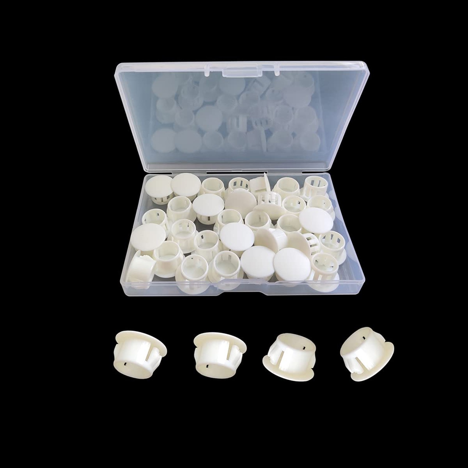 30 Pcs White Hole Plugs 13mm (1/2") Plastic Hole Plugs, Plastic Plug for Hole...