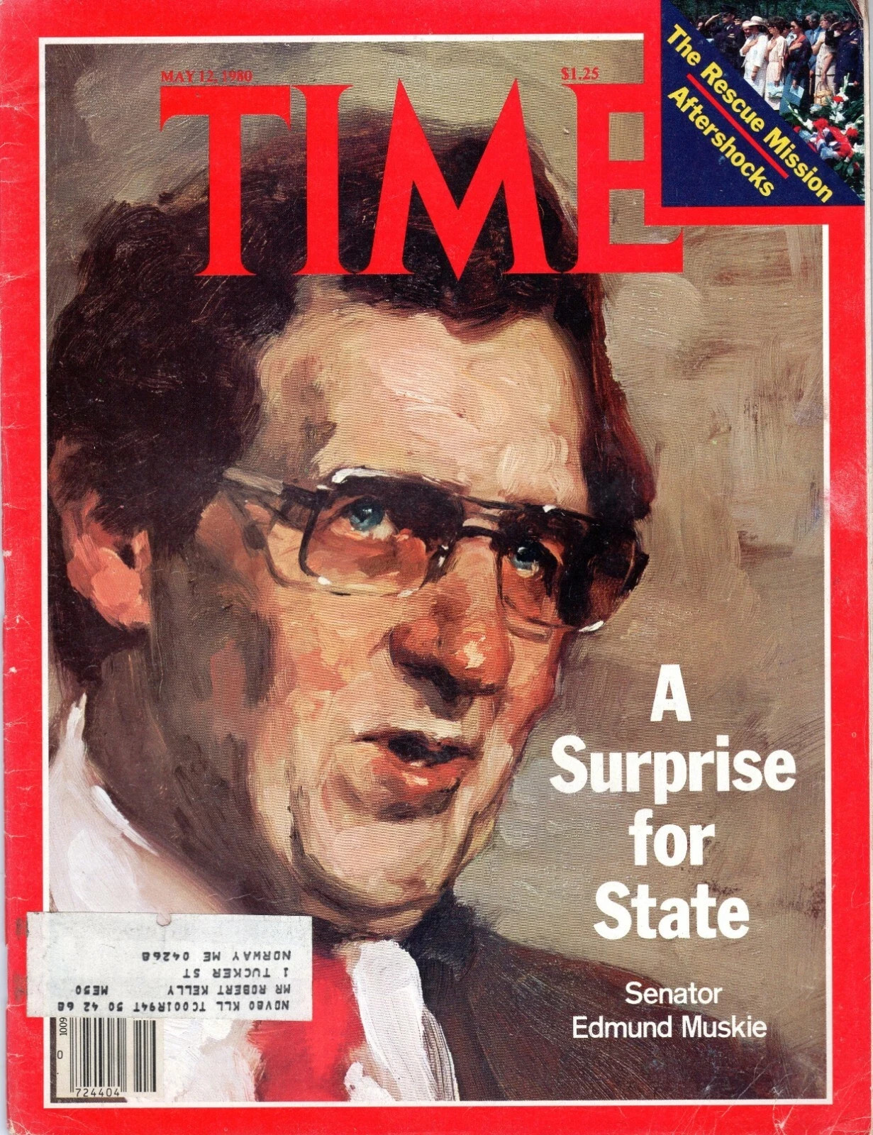 POLITICAL MAGAZINE  (1980): Senator EDMUND MUSKIE A Surprise For State (Time