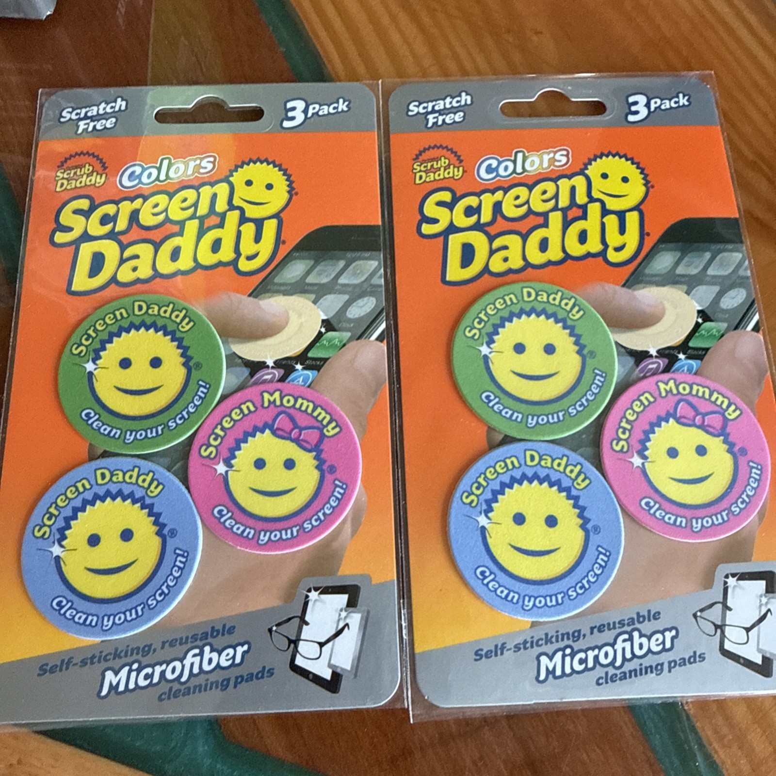 Screen Daddy Microfiber Cleaning Pads 3pk Lot Of 2 + Bonus