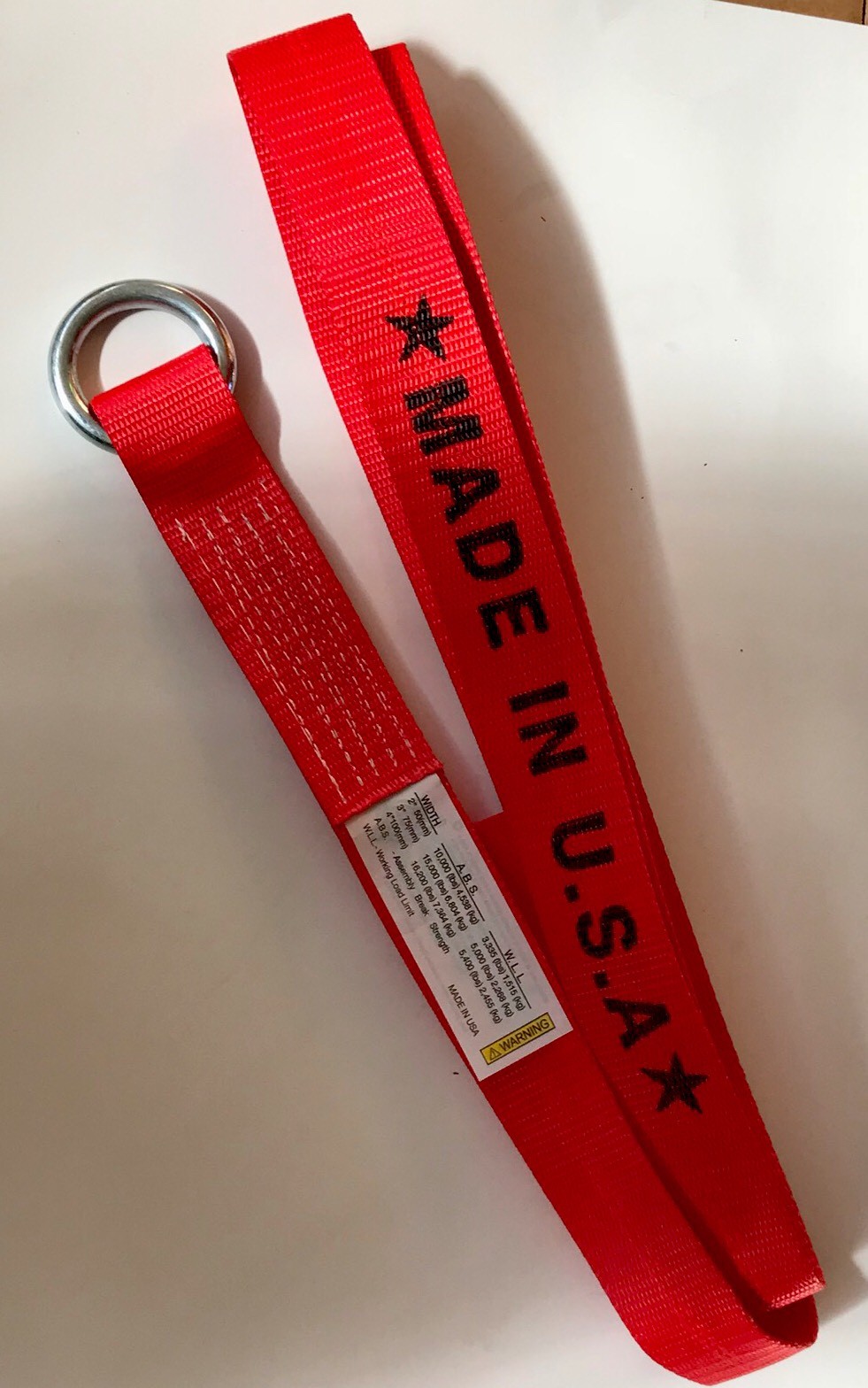 4 - 10' RED Tow Truck Lasso Straps Wrecker Jerr Dan Rollback Car Carrier USA