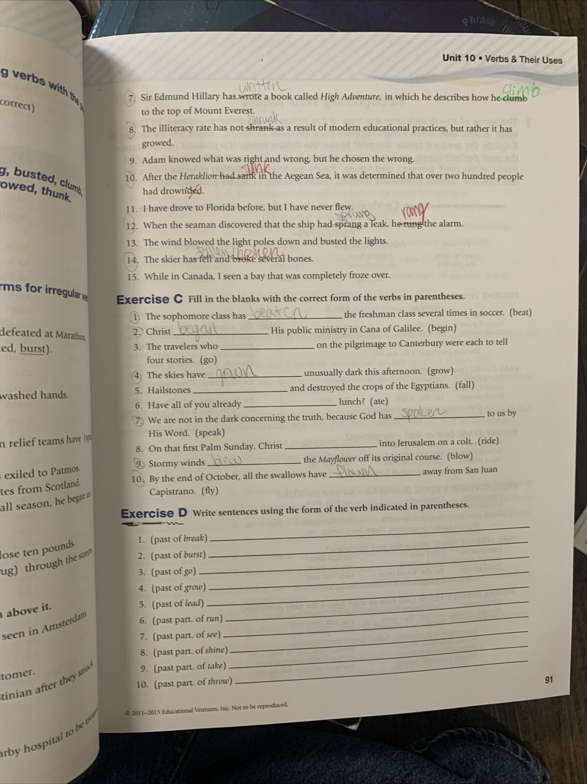 A Beka Grade 10 - Grammar & Composition IV Student Work-Text Fourth Edition