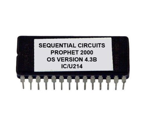 Sequential Circuits Prophet 2000 2002 Firmware Os Version 4.3b Update Eprom Rom