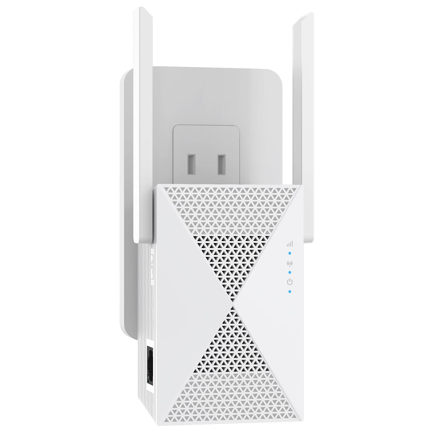 JoyLantern WiFi Extender Signal Booster 9999sq ft Long Range Ethernet Port White