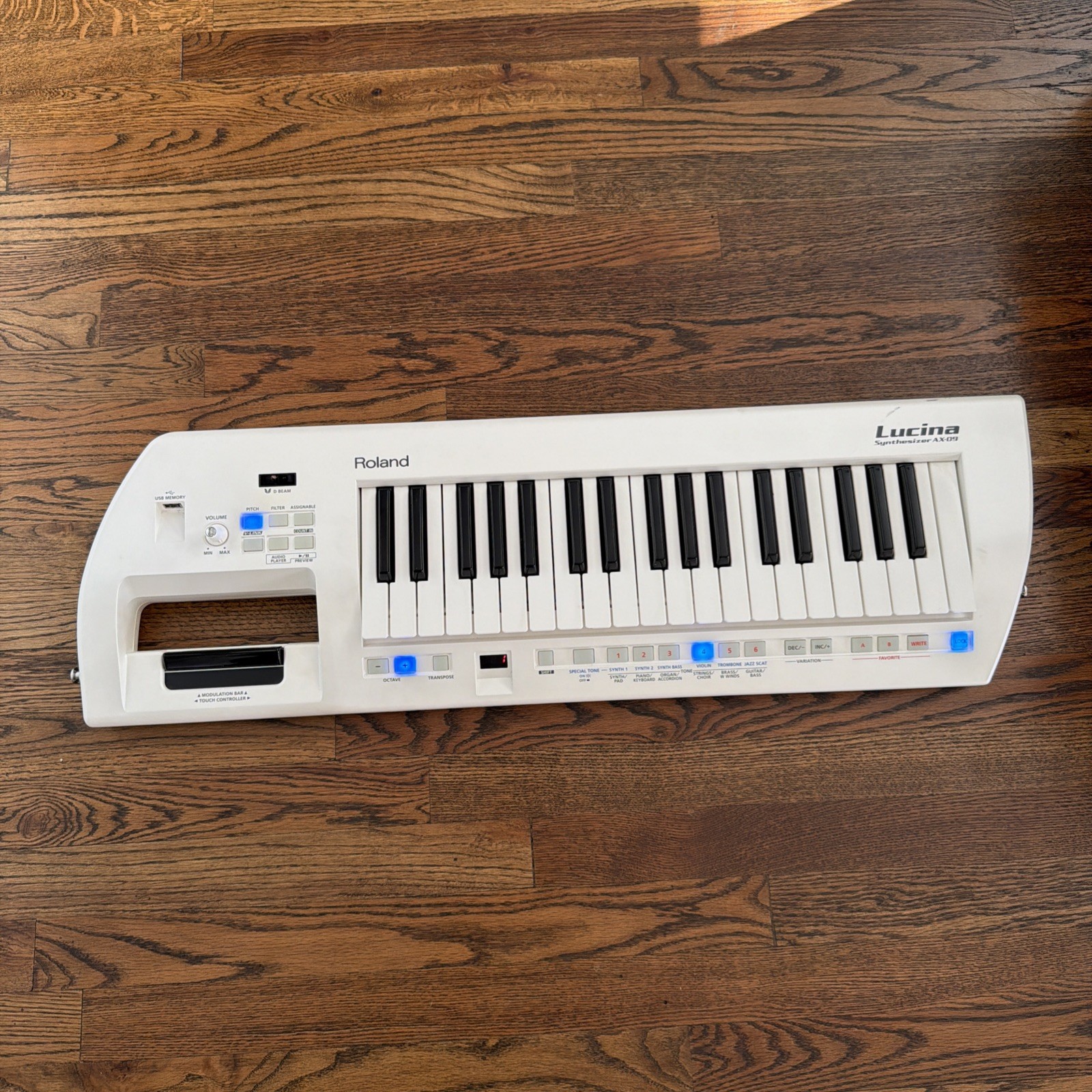 Roland Lucina AX-09 Keyboard Synthesizer Keytar Good Working  Music