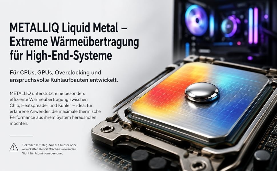 Thermal Hero - Liquid Metal Thermal Paste METALLIQ 1g - CPU GPU Overclocking