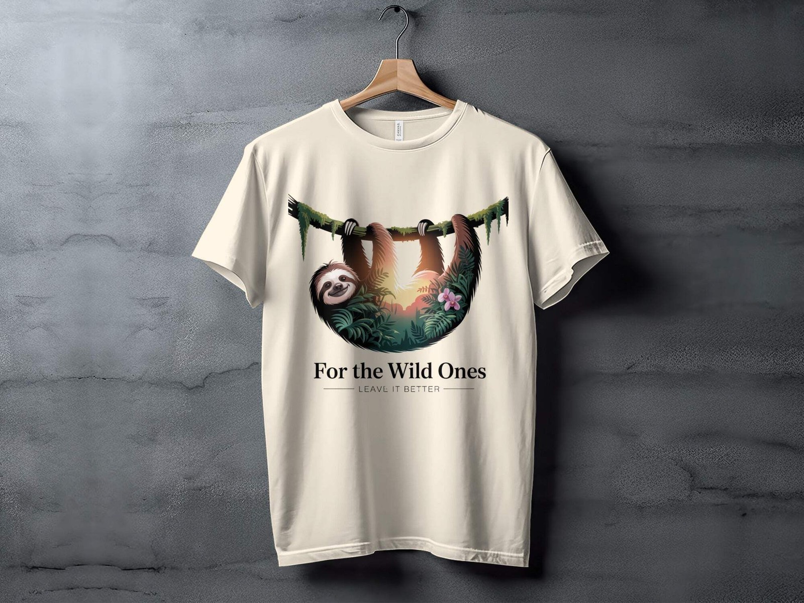 "For The Wild Ones" Sloth T-Shirt,