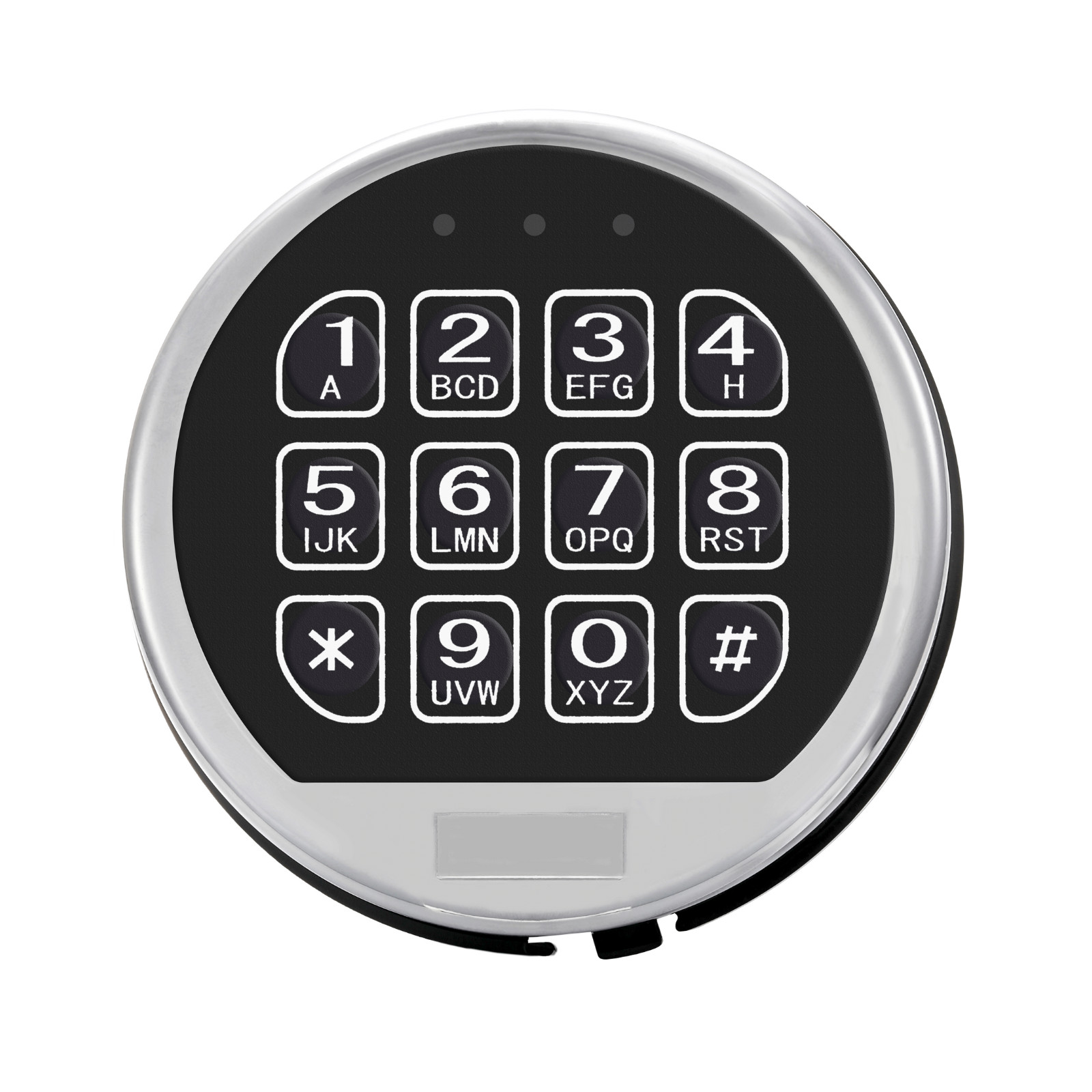 Solenoid Lock W/ Chrome Keypad Electronic Safe Lock Replacement Digital Lock