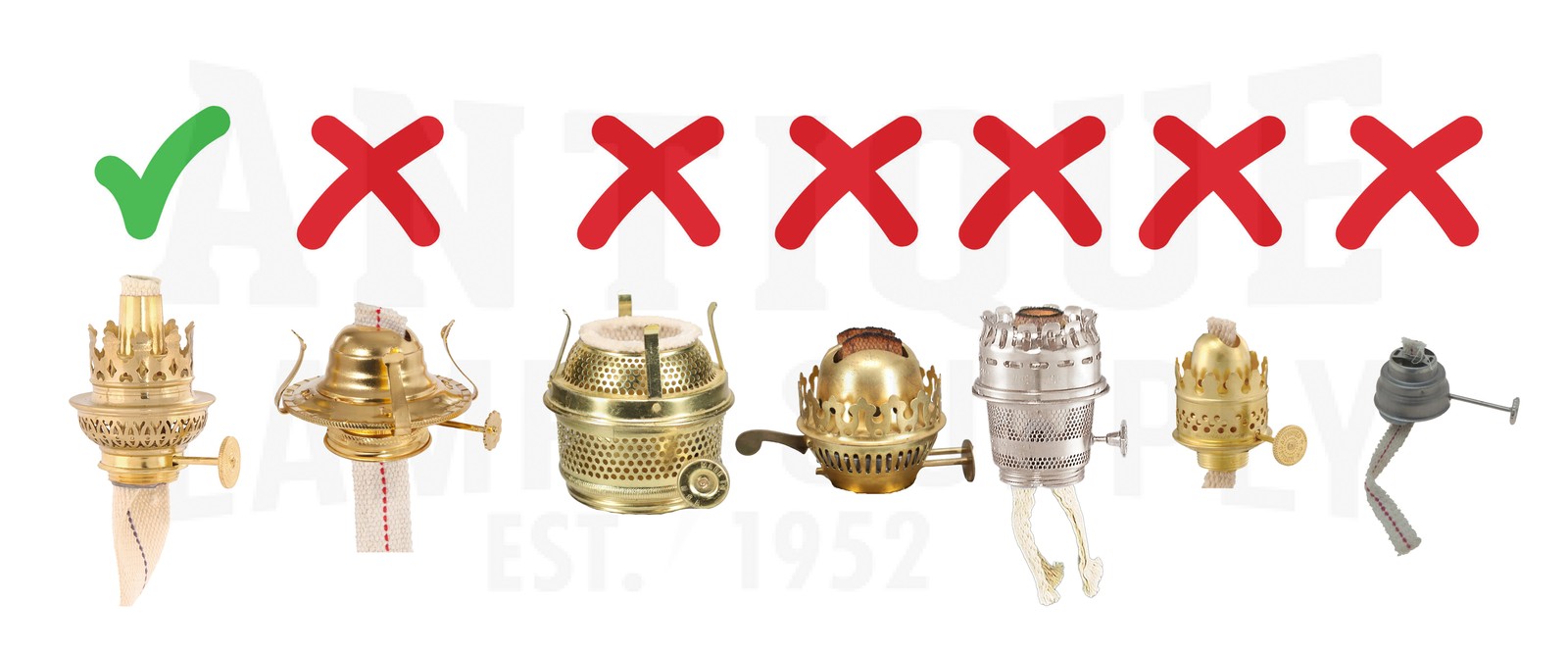 B&P Lamp Kosmos Burner Chimneys