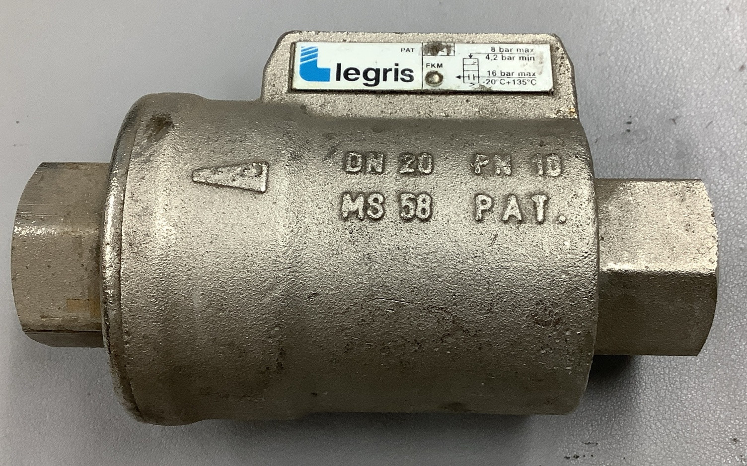 Legris DN20 PN10 MS58 3/4NPT Pneumatic Axial Valve (R14)