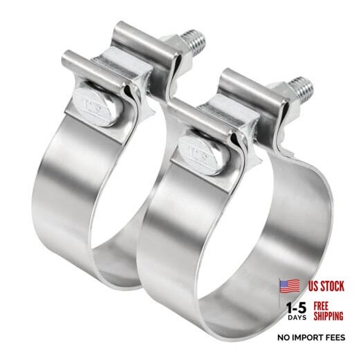 3 Exhaust Clamp 3 inch Exhaust Clamp Stainless Steel 3 Inch Exhaust Clamp 2pcs